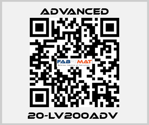 20-LV200Adv  Advanced