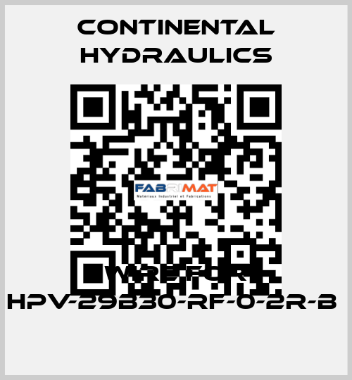 wire for HPV-29B30-RF-0-2R-B  Continental Hydraulics
