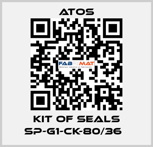 Kit of seals SP-G1-CK-80/36   Atos