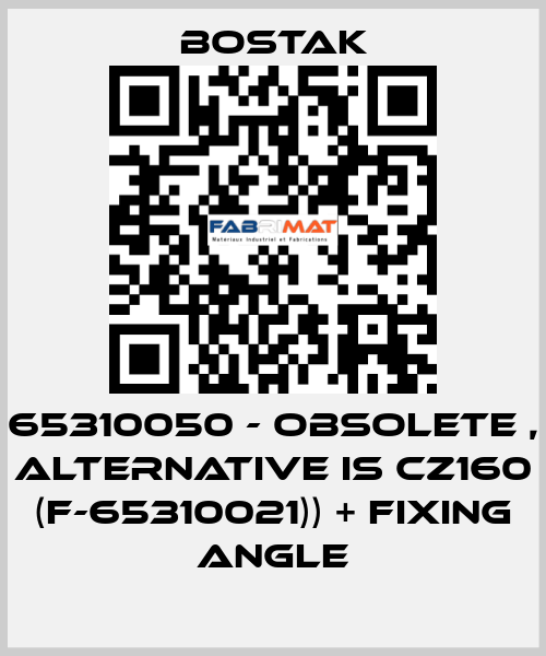 65310050 - obsolete , alternative is CZ160 (F-65310021)) + fixing angle Bostak