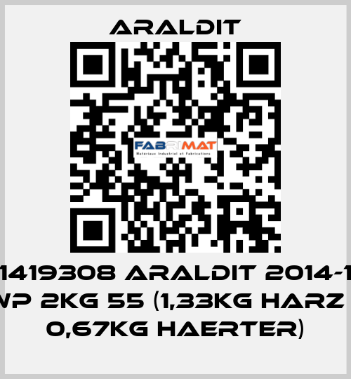 1419308 ARALDIT 2014-1 WP 2KG 55 (1,33KG HARZ + 0,67KG HAERTER) Araldit