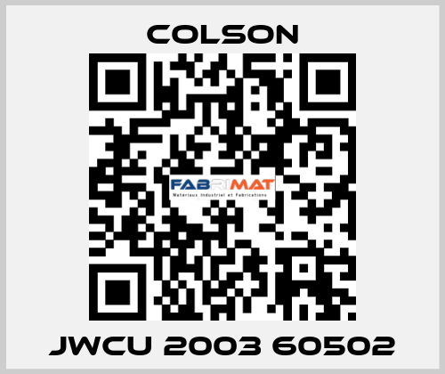 JWCU 2003 60502 Colson