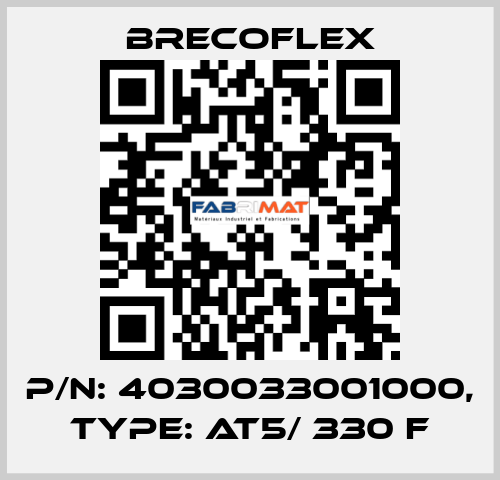 P/N: 4030033001000, Type: AT5/ 330 F Brecoflex
