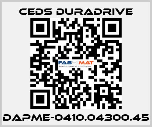 DAPME-0410.04300.45 Ceds Duradrive