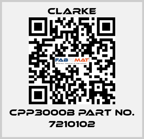 CPP3000B PART No. 7210102 Clarke