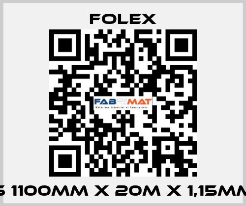S 1100mm x 20m x 1,15mm Folex