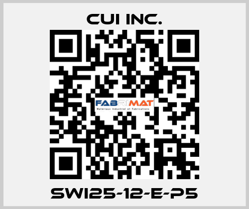 SWI25-12-E-P5 CUI Inc.