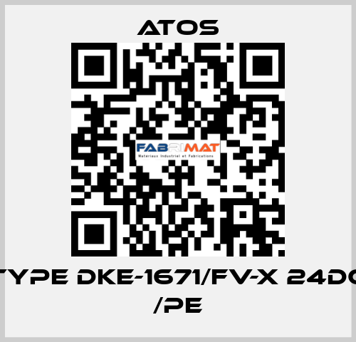 Type DKE-1671/FV-X 24DC /PE Atos
