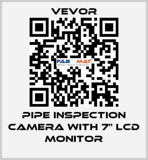 Pipe Inspection Camera with 7" LCD Monitor VEVOR