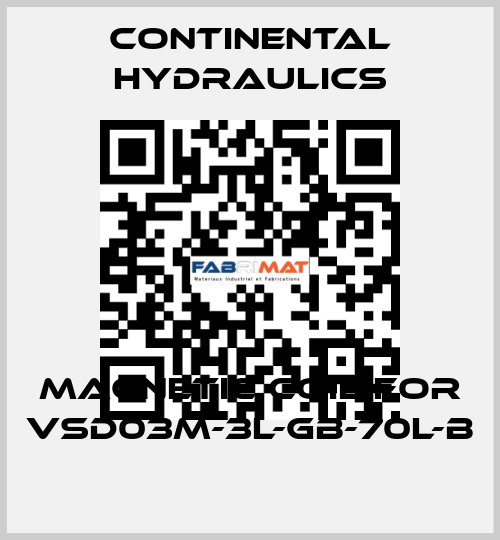 magnetic coil for VSD03M-3L-GB-70L-B Continental Hydraulics