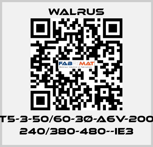 TPHK4T5-3/TPHK4T5-3-50/60-3Ø-A6V-200-230/342-415-220- 240/380-480--IE3 Walrus