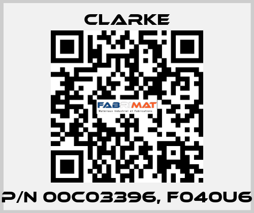 p/n 00C03396, F040U6 Clarke