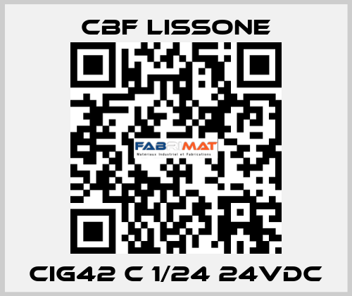 CIG42 C 1/24 24VDC CBF LISSONE