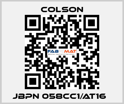 JBPN 058CC1/AT16   Colson