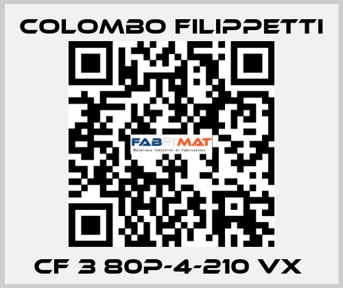 CF 3 80P-4-210 VX  Colombo Filippetti