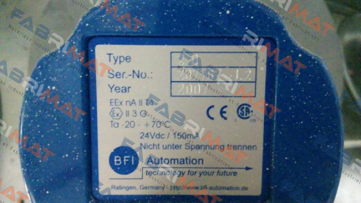 Part.-No.S 507H (Type 2.0 ) BFI AUTOMATION