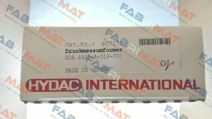 907171 / HDA 4445-A-016-000 Hydac