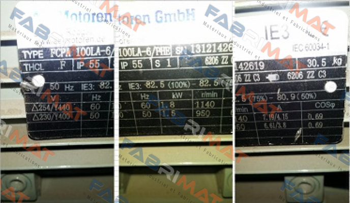 FCPA 100LA-6/PHE obsolete, replaced by IE3AC10LA600  AC Motoren
