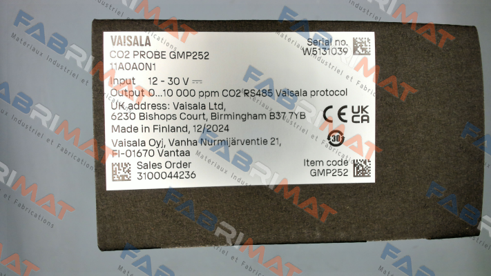 GMP252 11A0A0N1 Vaisala