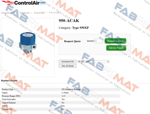 950-ACAK ControlAir