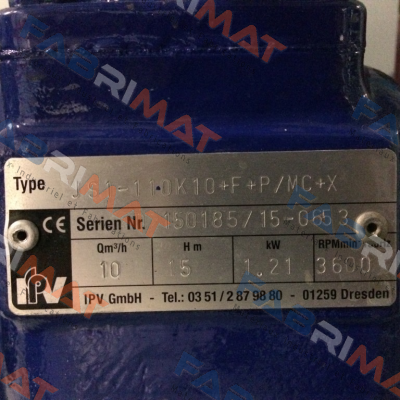 JS 1-110 K10+F+P/MC+X Pu.-Nr. D2150185/15-0658 replacement (aggregate) P/N: 10009143 Type: JS1-110K10+F+P/MC+X  Varisco pumps