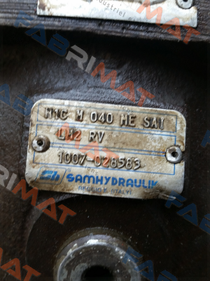 old reference - H1C M 040 ME SAI - new reference H1CM-040-ME-OC-SAI-LM2-RV-N-XXXX-000-XX-XX-XX  Sam Hydraulik