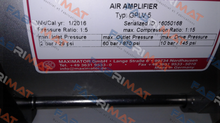 Art.-Nr. 3620.1523  Maximator