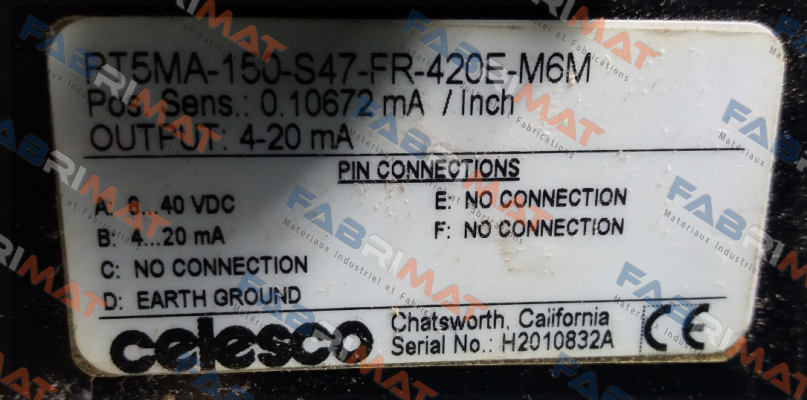 PT5MA-150-S47-FR420E-M6M  Celesco
