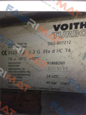 DSG-B07212  Voith