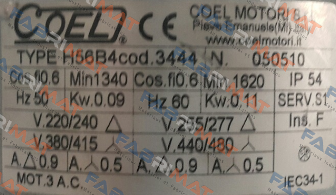 Code 3444   Coel