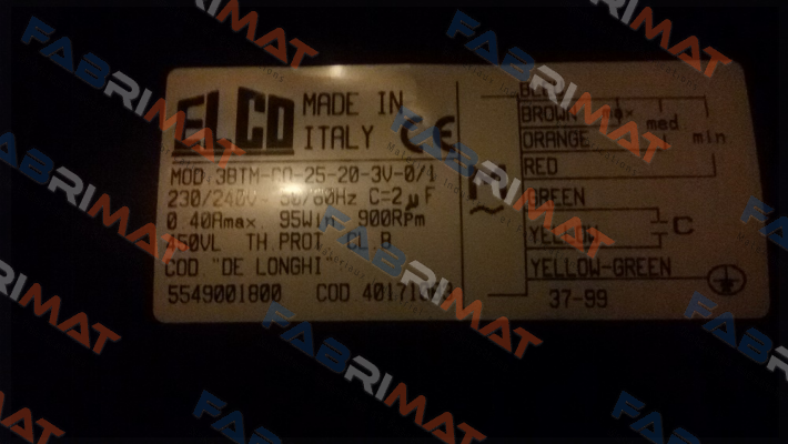 3BTM-C0-25-20-3V-0/1 Elco