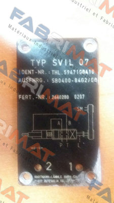 THL.5947100410 - obsolete, replaced by SVIL07SB0400-84G2/00   Hartmann-Lammle