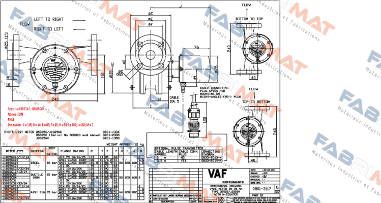 B5025C13  VAF Instruments