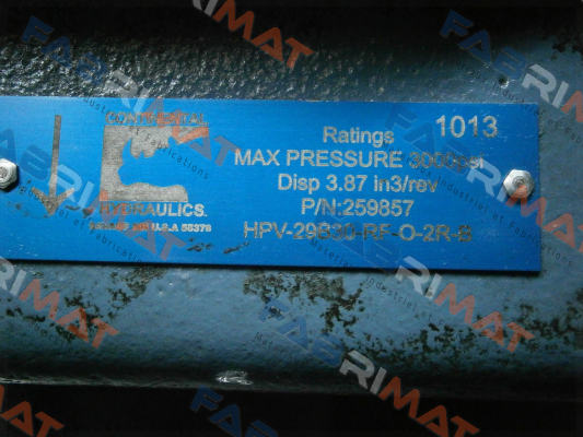 HPV-29B30-RF-0-2R-B Continental Hydraulics