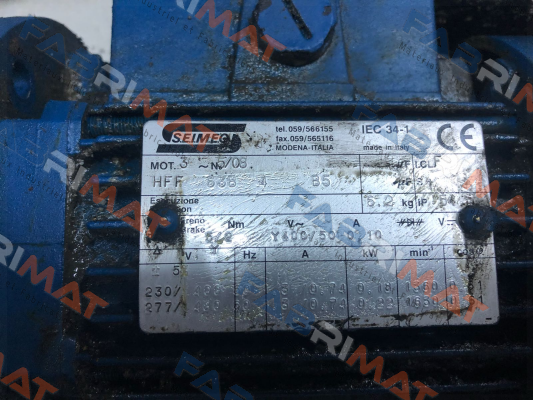 HFF 63B 4 B5  Obsolete! Replaced by HBF 63B 4 230.400-50 B5  Seimec (Rossi)