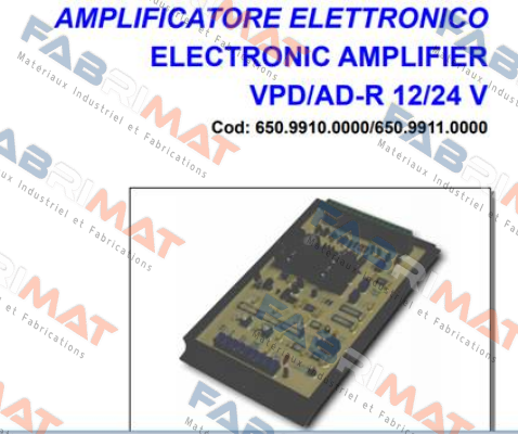 VPD/AD-R 12V  Sam Hydraulik