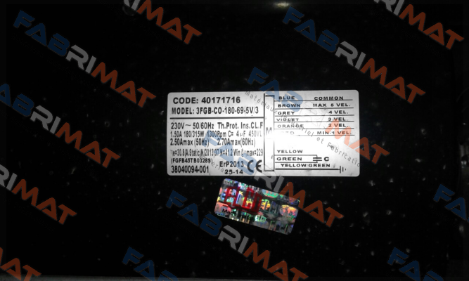 3FGB-CO-180-69-5V/3 , Cod:40171716 Elco