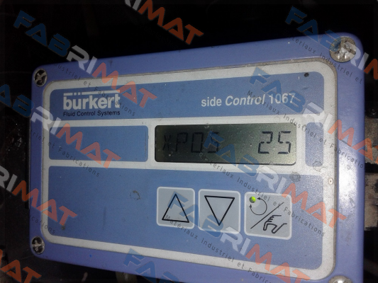 side Control 1067, SN:52102, Nr:00642292 - should be ordered a new position measuring system, please provide ordering code of the valve on which the controller is installed Burkert