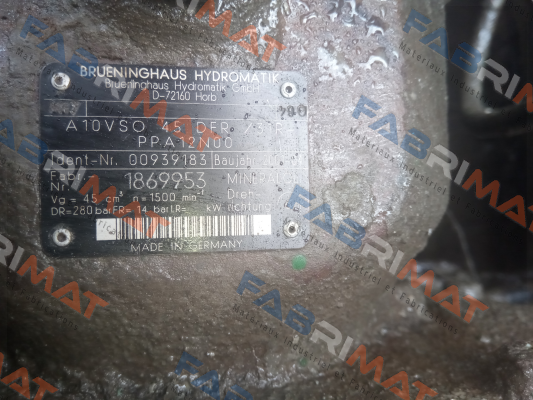 A  A10VSO 45 DFR /31R-PPA12N00 Rexroth