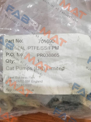 P/N: 701690 Cat Pumps