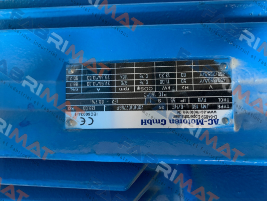Type: JM1 160 L-6/HE AC Motoren