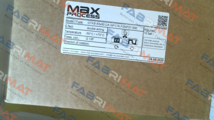 GTKB.83x90.DA.NP17A.F05/F07.000 GT Attuatori