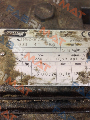 31497/08 2/08 obsolete, replacement HBZ 63B 4 230.400-50 B5  Seimec (Rossi)