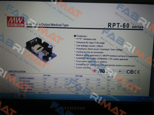 RPT60-C Mean Well