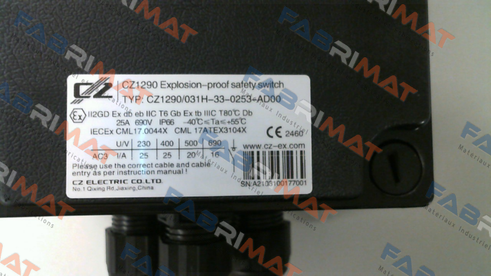 CZ1290/031H-33-0253-AD00 CZ Explosion-proof