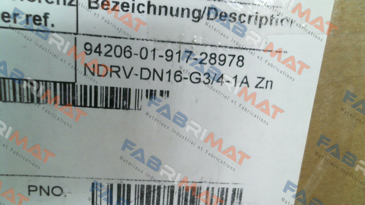 NDRV-G3/4 - DN 16 /  28978 MHA