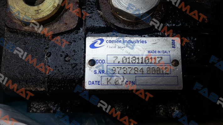 Cod: 7.013110117 obsolete / replaced by PMV011S1N00A025R1005S000000  Comer Industries