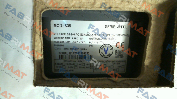 P/N: AEK2EH40G, Type: J4C S35 J+J Automation