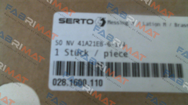 P/N: 028.1600.110 Type: SO NV 41A21EB-6-1/4 Serto