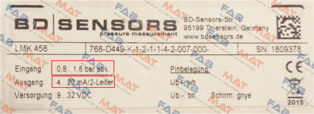 LMK 458 Bd Sensors